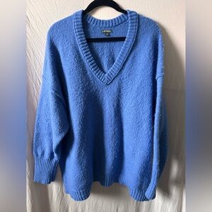 Wild Fable Bright Blue V-Neck Sweater